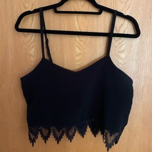 BCBG Black Crop Top